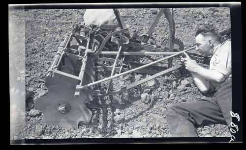 Draft of Disk Harrow, University Farm (880a)
