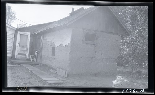 Adobe Ranch House, Poured of Loam Soil, Farmstead - 1.5 miles North of Dunningan, east side R.R. track, opposite warehouse (d)