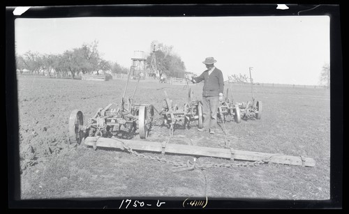 Plows, tractor, W.D. Chiles - Davis