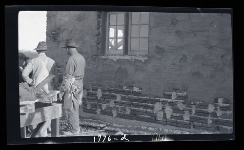 Building of Adobe (sun dried brick), Roy Baker Ranch, Saugus (d)