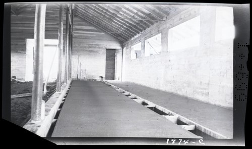 Dairy Barn Construction - Baxter Dairy, Durham, Cal