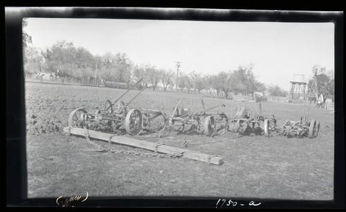 Plows, tractor, W.D. Chiles - Davis