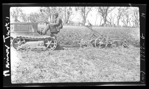 Wearing Test of Plow Shares, a John Deere 3 bottom gang