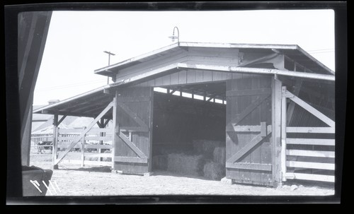 Baled Hay - Barn and Feeding Shed, Napa State Hospital - Napa, Calif