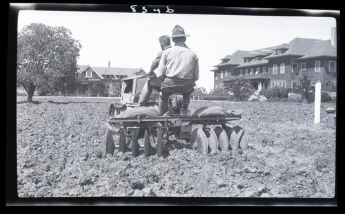 Disk Harrows, University Farm on Quad