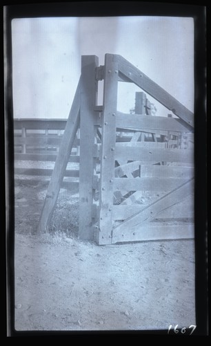 Gate Brace Post, Straloch Farm, Davis, California