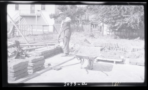 Adobe Brick Construction, 19th and X Street Sacramento, California (a)
