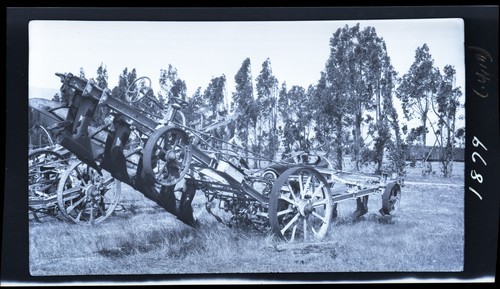 Plows, Spreckles Ranch, Salinas Valley