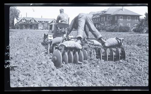 Draft of Disk Harrows, University Farm on Quad (883a)