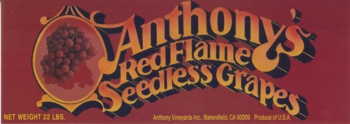 Anthony's Red Flame Seedless Grapes