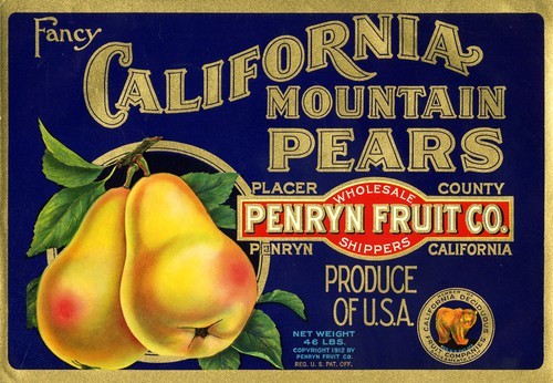 Fancy California Mountain Pears