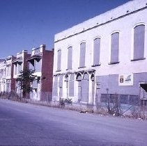Old Sacramento historic district street scene on Second Street