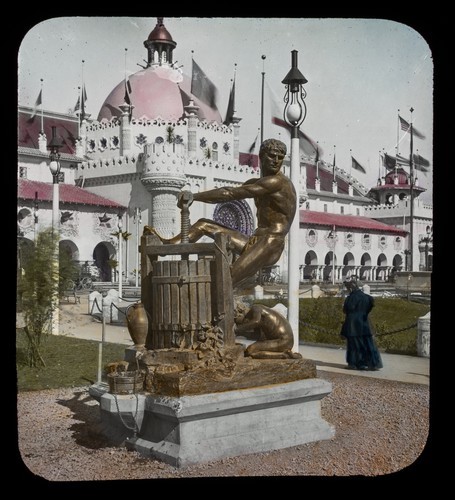 Miscellaneous: Wine Press Statue, California Exposition