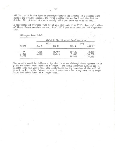 Project Leader's Progress Report, Project 31 (Experiment Station Number 1807)