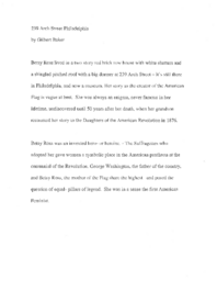 Betsy Ross essay