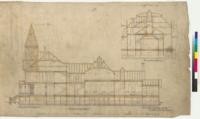 Home for Aged Women, longitudinal and transverse sections