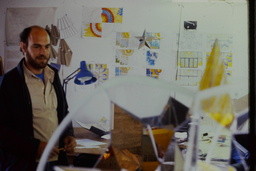 Lou [Galetti] and Chandelier in studio