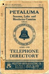 Petaluma, Sonoma, Lake and Mendocino counties, California, telephone directory, 1924, April