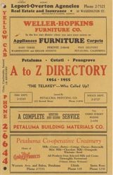 Petaluma, Cotati and Penngrove : A to Z directory, 1954-1955