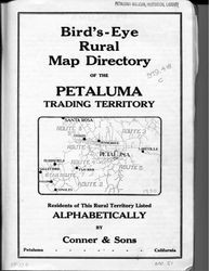 Bird's-eye rural map directory of the Petaluma trading territory, 1930