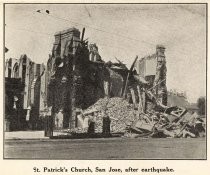 St. Patrick's Church, San Jose, after earthquake