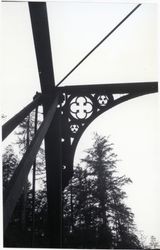 Railroad Bridge detail, Stewarts Point/Skagg Springs Road, Annapolis, California, 1979 or 1980