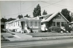 South Main Street cottages, Sebastopol, California, 1979 or 1980