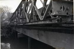 Middle Road bridge over the Estero Americano, Valley Ford, California, 1979 or 1980