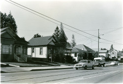 Main Street cottages, 330-410 South Main Street, Sebastopol, California, 1979 or 1980