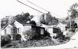 Willig Drive bungalows, Jenner, California, 1979 or 1980