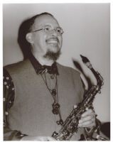 Jackie McLean playing the saxophone, Los Angeles, October 1996 [descriptive]