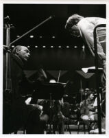 Janos Starker with cello in rehearsal, 1986 [descriptive]