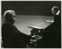 Artur Schnabel playing the piano with Fritz Reiner conducting, 1947 [descriptive]