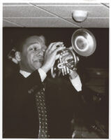 Wynton Marsalis playing the trumpet, Los Angeles, April 1998 [descriptive]