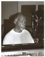 Ahmad Jamal playing the piano in Los Angeles, July 1996 [descriptive]