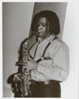 Antonio Hart playing the saxophone in Los Angeles [descriptive]