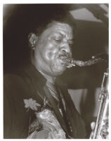 George Coleman playing saxophone, Los Angeles, August 1995 [descriptive]