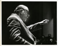 Sir Thomas Beecham in rehearsal, 1955 [descriptive]