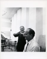 Jascha Heifetz playing the violin with Brooks Smith at the piano, 1966 [descriptive]