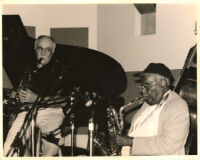 Nick Brignola and Cecil Payne performing in Los Angeles, June 1999 [descriptive]