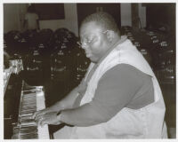 Cyrus Chestnut playing piano, Los Angeles [descriptive]