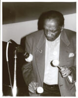 Milt Jackson playing vibes, Los Angeles, February 1996 [descriptive]