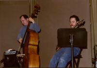 Darek Oles and Larry Koonse performing with the L.A. Jazz Quartet, Los Angeles, February 1997 [descriptive]