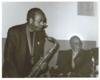 Jimmy Heath on saxophone with Albert "Tootie" Heath on drums in Los Angeles [descriptive]