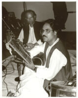 Jayant Kumar Das playing sitar in Los Angeles, January 1996 [descriptive]