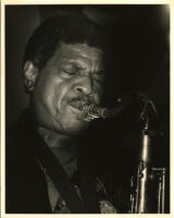 George Coleman playing a saxophone, Los Angeles, August 1995 [descriptive]