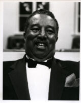 Ray Brown (bassist) in concert attire, 1986 [descriptive]