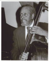 Percy Heath playing the bass, Los Angeles, 1999 [descriptive]