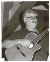 Dori Caymmi playing guitar, Los Angeles, August 1999 [descriptive]