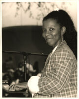 Patrice Rushen playing the piano, Los Angeles [descriptive]